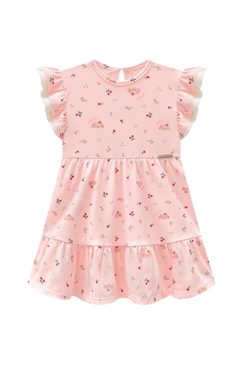 Vestido Bebê Menina em Cotton