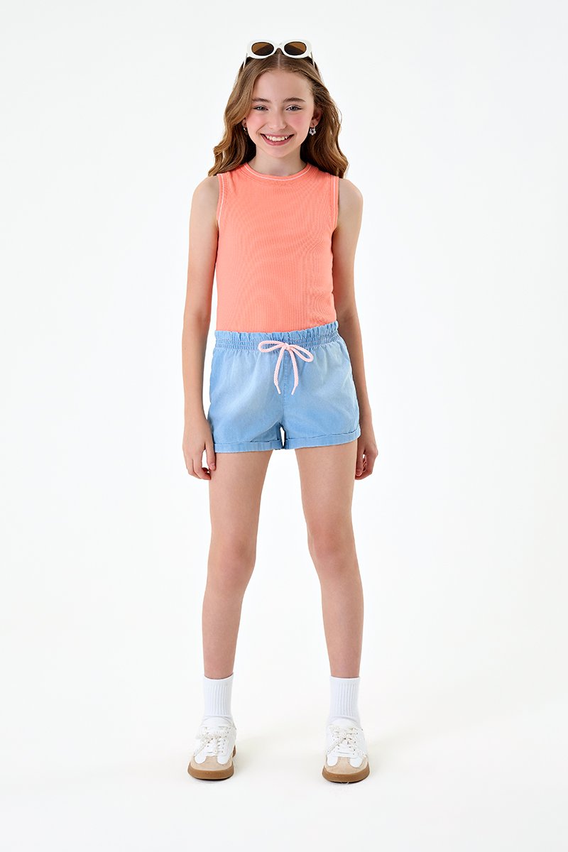 Regata Box Infantil Menina em Ribana Canelada