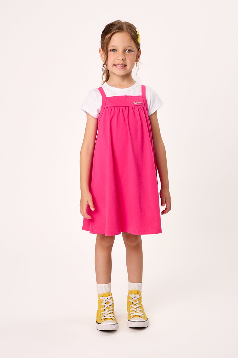 Vestido Infantil Menina em Cotton