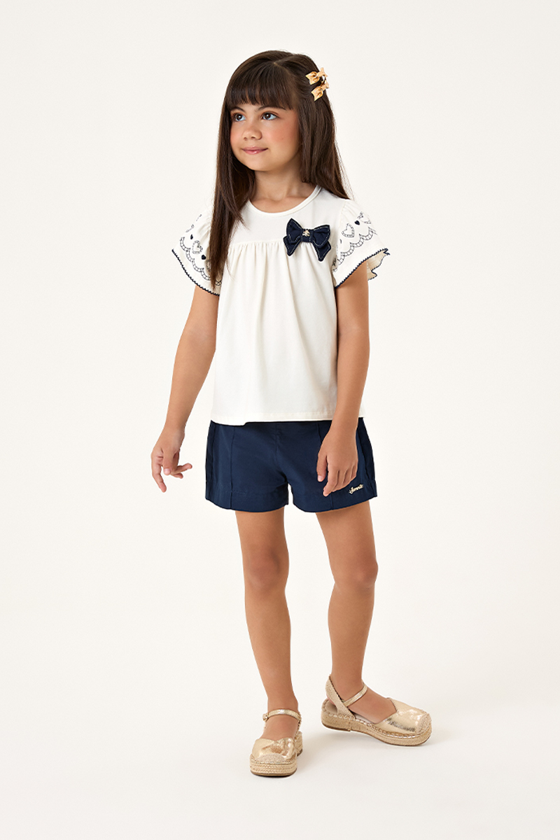 Batinha Infantil Menina em Cotton