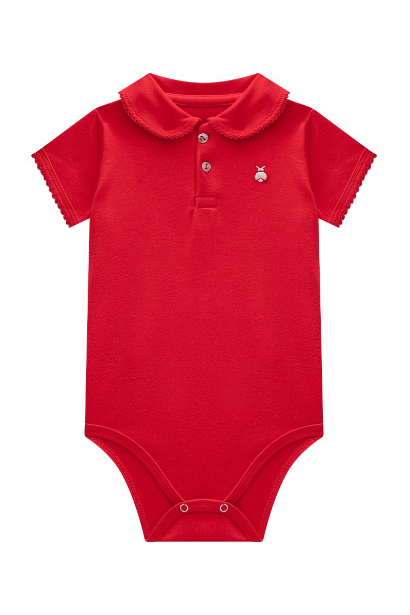 Body Beb&ecirc; Menina em Suedine