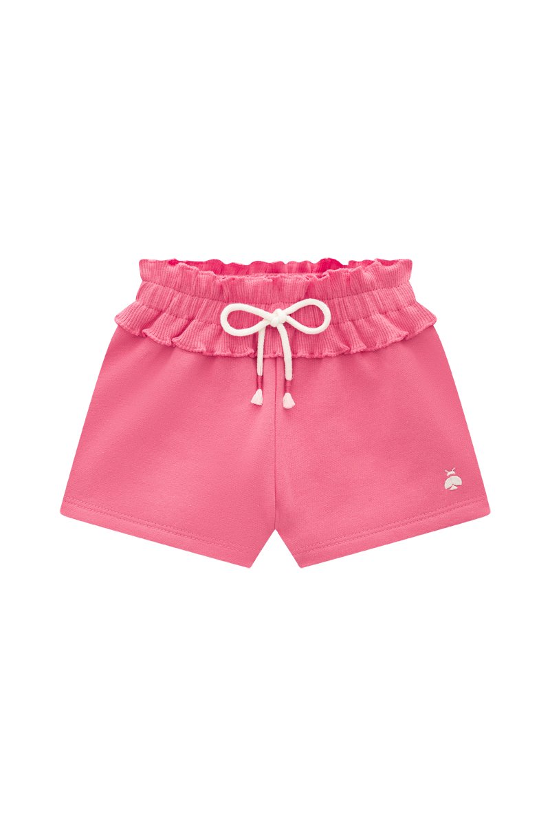 Short Beb&ecirc; Menina em Moletinho