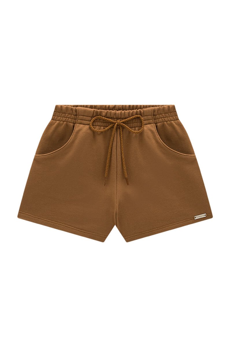 Shorts Infantil Menina em Moletinho